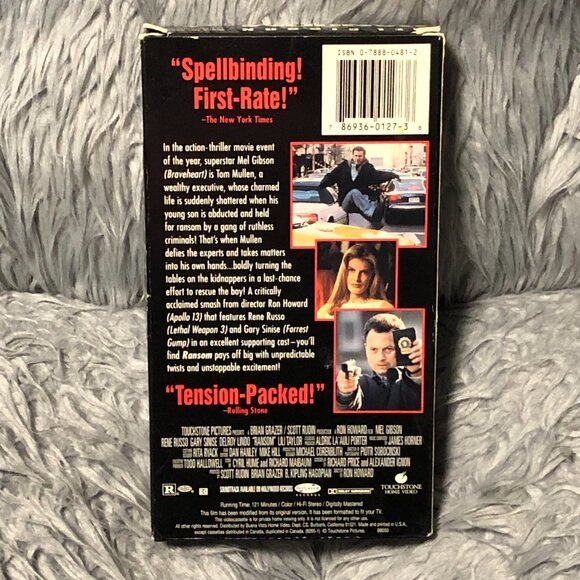 1996 Ransom VHS Mel Gibson - Picture 2 of 4
